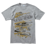 Men's American Guns of WWII T-shirt Style001