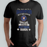 Any Man Can Be A Grandfather But It Takes Someone Special To Be An Houston Astros Grandpa T-shirt