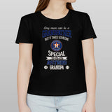 Any Man Can Be A Grandfather But It Takes Someone Special To Be An Houston Astros Grandpa T-shirt