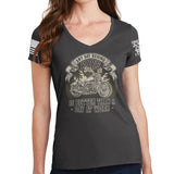 Ladies Any Day Behind Bars V-Neck T-shirt