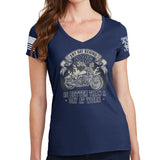 Ladies Any Day Behind Bars V-Neck T-shirt