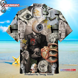 Art creative collage Flattering Fit Hawaiian Shirt