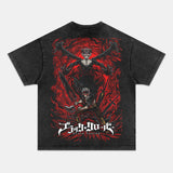 ASTA UNISEX ANIME INSPIRED VINTAGE TEEä¸¨BLACK CLOVER-[BACK]