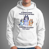 At Nana House Everyone Get What They Want Bluey Bingo shirt