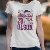 Atlanta Braves Matt Olson Caricature Baseball Shirt