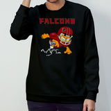 Atlanta Falcons Garfield Cat Grumpy Football Player 2024 T-shirt