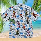 Avengers Hawaiian Shirt, Super Heroes Beach T-Shirt