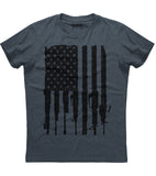 American Flag with Rifles Shirt (O)