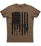 American Flag with Rifles Shirt (O)