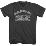 Bruce Brown Films - Motorcycles - American Classics - Solid Gray Adult Short Sleeve T-Shirt