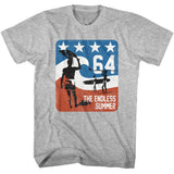 Bruce Brown Films - Endless Summer Americana - American Classics - Solid Gray Adult Short Sleeve T-Shirt