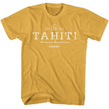Bruce Brown Films - Tahiti - American Classics - Solid Yellow Adult Short Sleeve T-Shirt