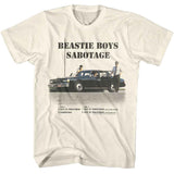 Beastie Boys - Sabotage - American Classics Officially Licensed - Natural Adult Short Sleeve T-Shirt