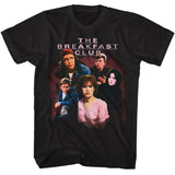 Breakfast Club - Group Photo Lockers - American Classics - Solid Black Adult Short Sleeve T-Shirt