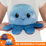 TeeTurtle Big Reversible Octopus Plushie (Cloud Sky + Starry Sky)