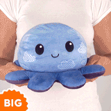 TeeTurtle Big Reversible Octopus Plushie (Cloud Sky + Starry Sky)