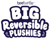 TeeTurtle Big Reversible Axolotl Plushie (Rainbow + Light Purple)