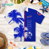 BILLS Tropical Palm Trees Hawaiian Shirt