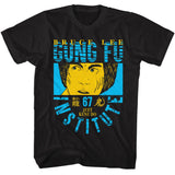 Bruce Lee - Gung Fu - American Classics - Solid Black Adult Short Sleeve T-Shirt