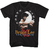 Bruce Lee - The Dragon - American Classics - Solid Black Adult Short Sleeve T-Shirt