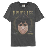 Bruce Lee - Head - American Classics - Gray Solid Adult Short Sleeve Comfort Color T-Shirt