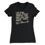 You Name It Funny Thanksgiving Women's T-Shirt