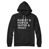 Barley & Hops & Water & Yeast Hoodie