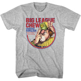 Big League Chew - Pitcher Circle - American Classics - Solid Gray Adult Short Sleeve T-Shirt