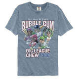 Big League Chew - Hall Of Fame - American Classics - Solid Blue Adult Short Sleeve Comfort Color T-Shirt