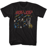 Bon Jovi - Eighties - Short Sleeve - Adult - T-Shirt