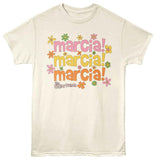 Brady Bunch - Marcia Marcia Marcia - Officially Licensed - Off-White Solid Front Print Adult Short Sleeve T-Shirt