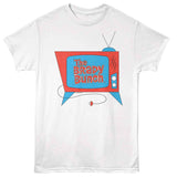 Brady Bunch - Vintage TV Logo - Officially Licensed - White Solid Front Print Adult Short Sleeve T-Shirt