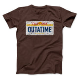 Outatime License Plate Funny Movie Men/Unisex T-Shirt