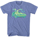 Back To The Future - Delorean Chillin - Short Sleeve - Heather - Adult - T-Shirt