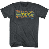 Back To The Future - Say Hi - Short Sleeve - Heather - Adult - T-Shirt
