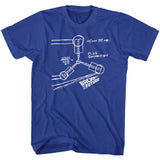 Back To The Future - Flux Sketch - Short Sleeve - Adult - T-Shirt