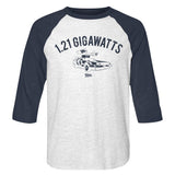 Back To The Future - 1.21 GW - 3/4 Sleeve - Heather - Adult - Raglan Shirt