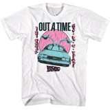 Back To The Future - Outatime Pastel - American Classics - Solid White Adult Short Sleeve T-Shirt