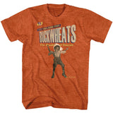 Buckwheat - 100% Good Stuff - American Classics - Heather Orange Adult Short Sleeve T-Shirt