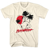 Baywatch - Sketch - Short Sleeve - Adult - T-Shirt