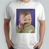 Baby Bump Toddler Doing A Key Bump T-shirt