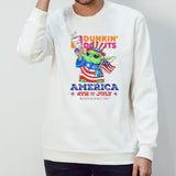 Baby Yoda DUNKINâ€™ DONUT America 4th Of July Independence Shirt
