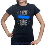 Ladies Back The Blue T-shirt Style001