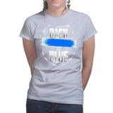 Ladies Back The Blue T-shirt Style001