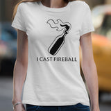 Baddiestreams Wearing I Cast Fireball shirt