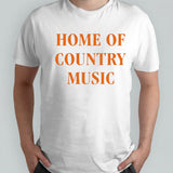 Bailey Zimmerman wearing home of country music shirt