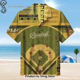 Ballparks of Baseball Tie-Dye Hawaiian Shirt