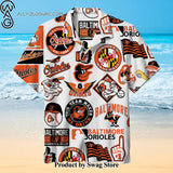 Baltimore Orioles Upcycled Hawaiian Shirt