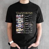 Baltimore Ravens Team Players 2024 Signatures shirts