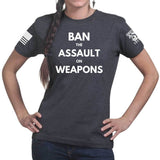 Ban Assault Weapons Ladies T-shirt Style001